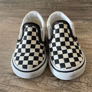 Toddler Checkered Vans Size 4